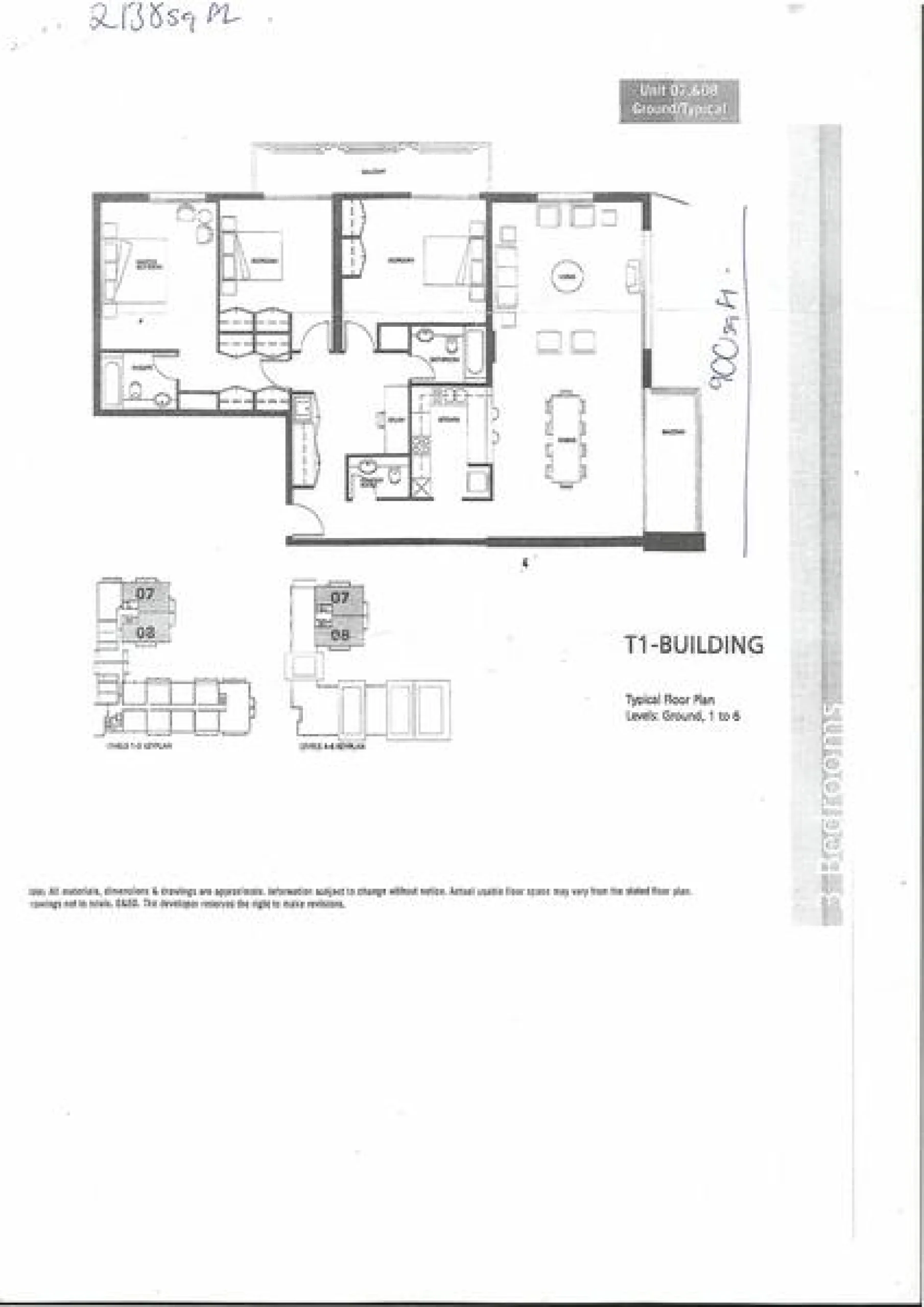 3 ch + bureau + cour intérieur – Appartement Dubai (9/9)