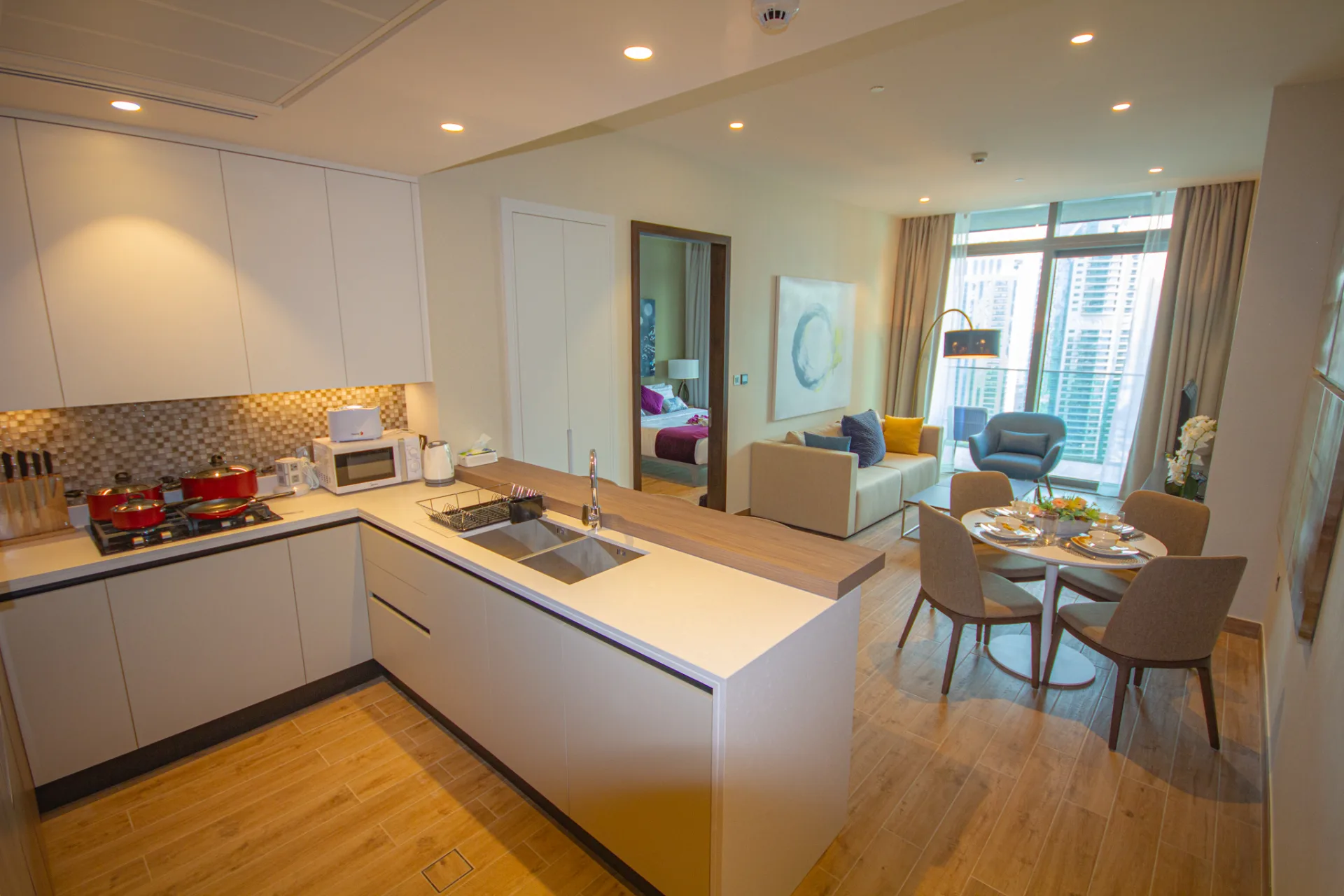 Appartement de luxe avec vue partielle sur la mer et Dubai Skyline – Appartement Dubai (5/10)