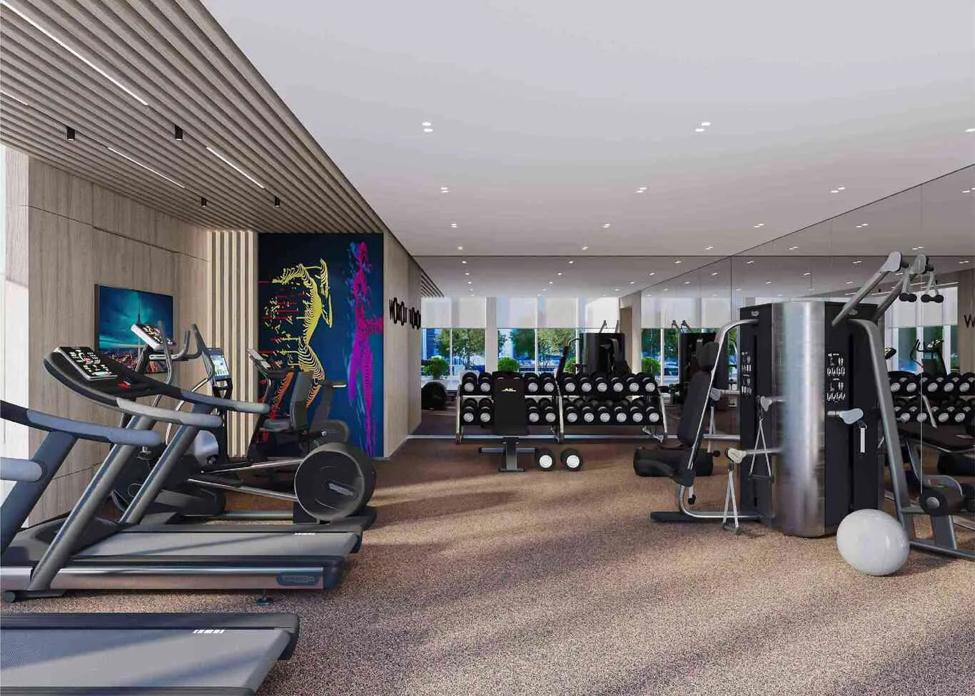 49038-VYB-gym-1 Vyb situé à Business Bay Dubaï – Appartement Business Bay (11/12)