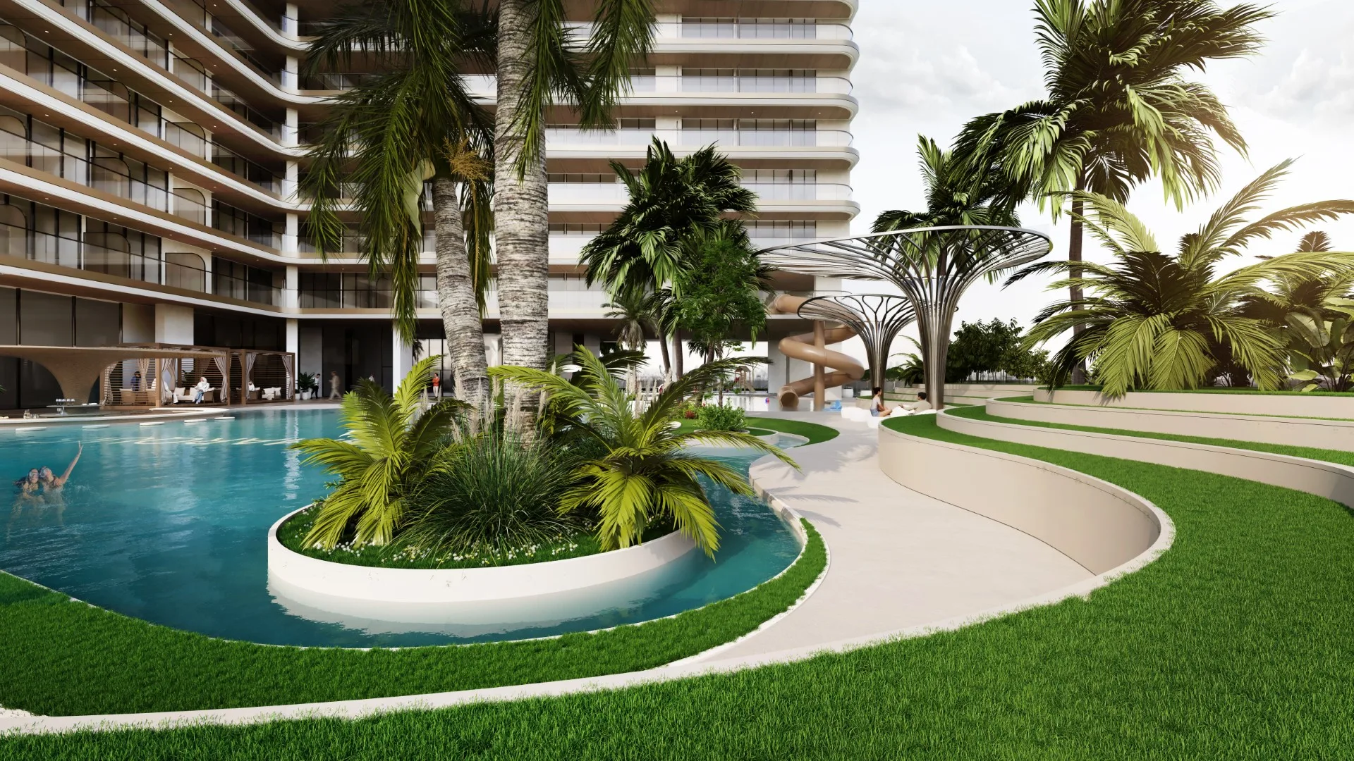 102625-11pool-deck-view-05-2 🌟 MARQUIS ONE – Luxe & Style à Arjan, Dubaï 🌟 – Appartement Dubai (5/10)