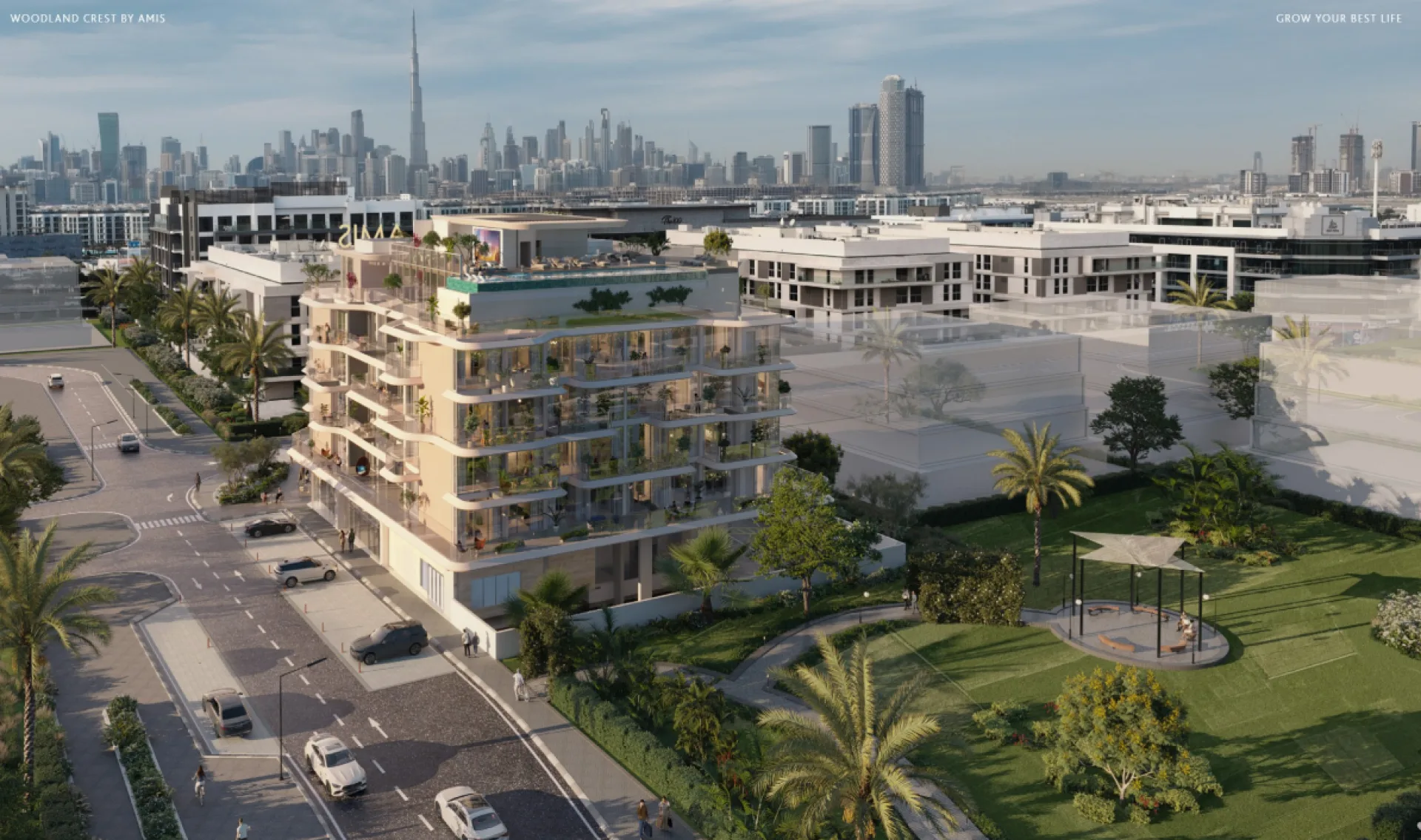 Découvrez Woodland Crest par AMIS Development – Là où la vie urbaine rencontre la nature – Appartement Dubai (2/7)