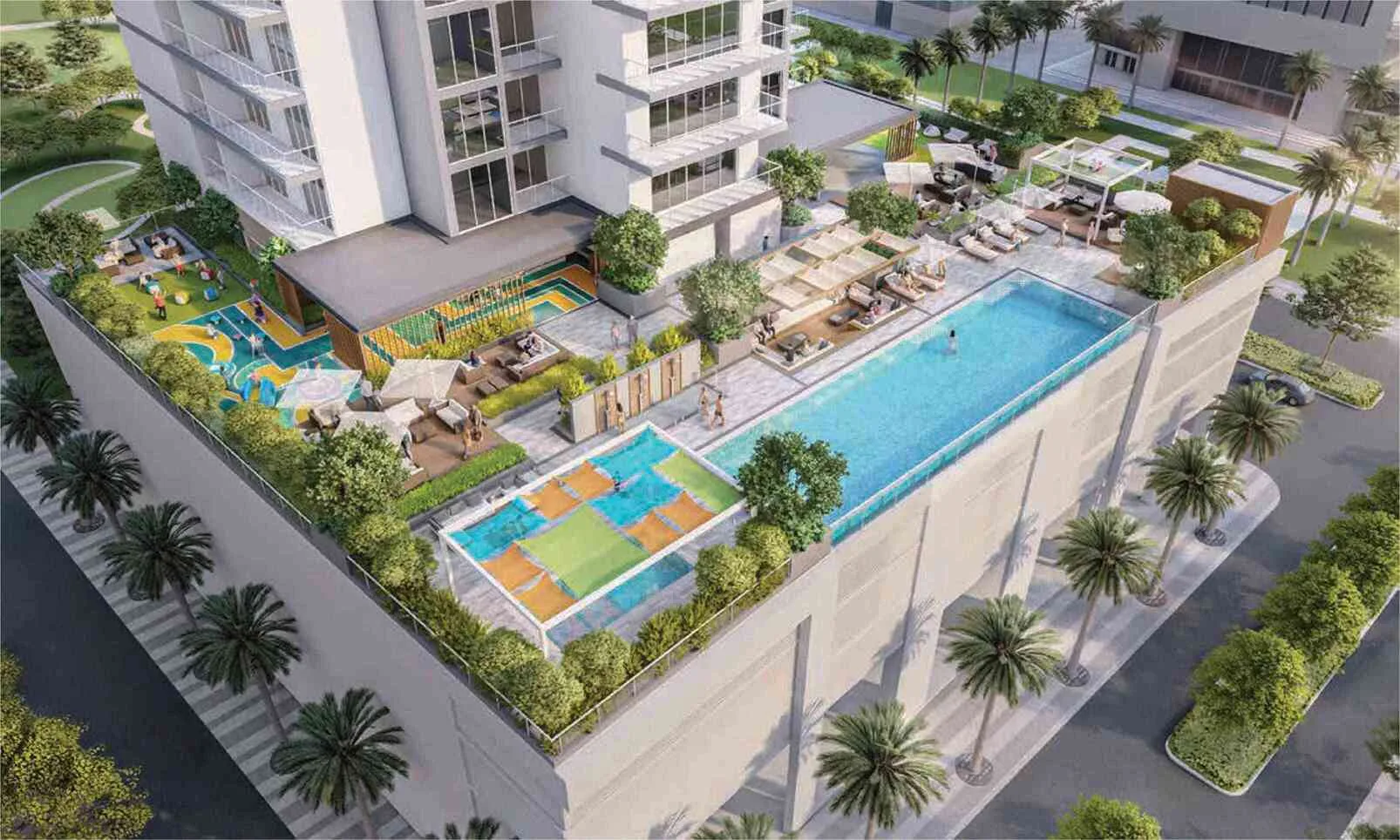 49032-VYB-pool-deck Vyb situé à Business Bay Dubaï – Appartement Business Bay (5/12)